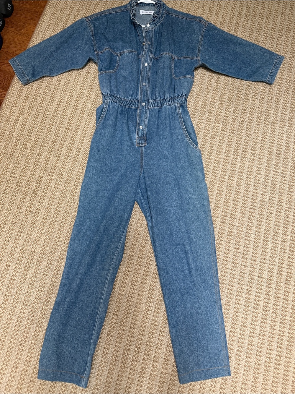 Denim Utility Jumpsuit - Blue